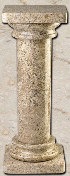 Roman Pedestal Fossil 37" High